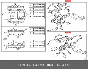 турбокомпрессор!\ Toyota, Mitsubishi L200 / Pajero 2.5D 05-14 04175-51060 TOYOTA