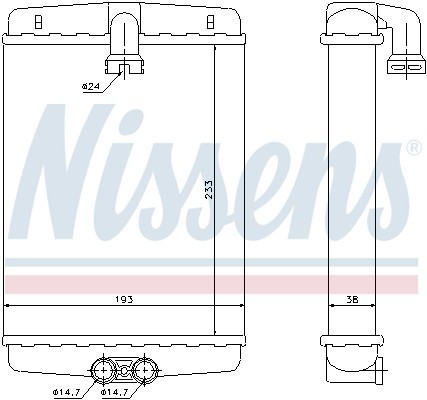 радиатор печки!\ MB W210/S210 all 95> 72013 NISSENS