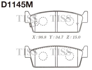 Замена на D1145MH Колодки тормозные дисковые задн. NISSAN CEFIRO,LAUREL,CEDRIC D D1145M MK KASHIYAMA