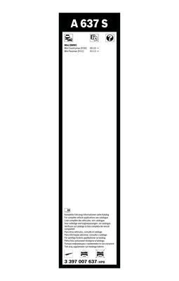 Щетка стеклоочистителя MINI Countryman (R60),Paceman (R61) переднего комплект BO 3 397 007 637 BOSCH