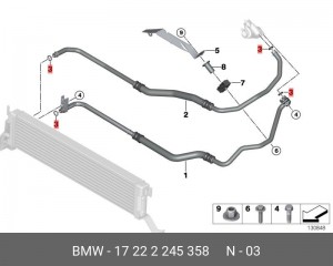 кольцо уплотнительное!\ BMW all 17 22 2 245 358 BMW