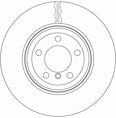Диск тормозной передний NISSAN JUKE DF6471 DF6471 TRW