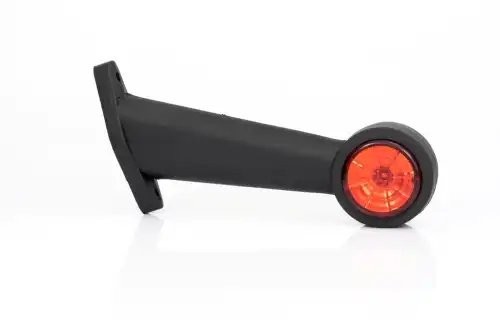 фонарь габаритный! рожок LED наклонный, L=195mm, красный/белый 12-36V с кабелем\ FT009ELED FRISTOM