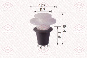 Клипса автомобильная [упаковка 10 штук] TJB1537 TJB1537 TATSUMI