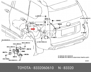 Датчик топливный в сборе 83320-60610 83320-60610 TOYOTA