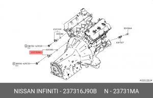 Датчик положения коленвала 23731-6J90B 23731-6J90B NISSAN