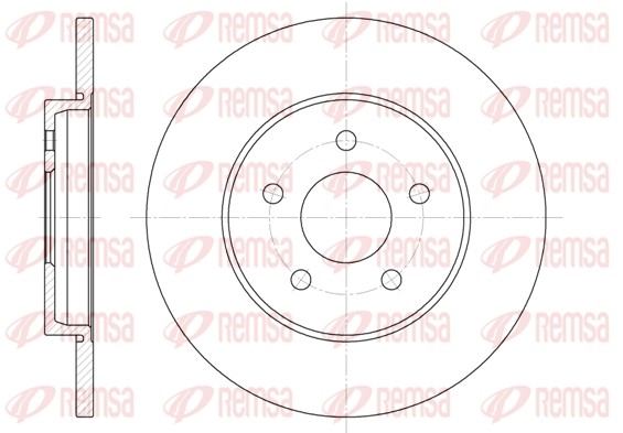 6661.00 диск тормозной задний!\ Ford Mondeo all 00> 6661.00 REMSA