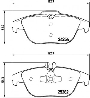 Колодки тормозные P50104 P50104 BREMBO