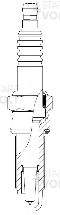 Свеча зажигания для автомобилей Honda Accord VIII (08-) 2.4i Ir+Pt VSP 2305 START VOLT
