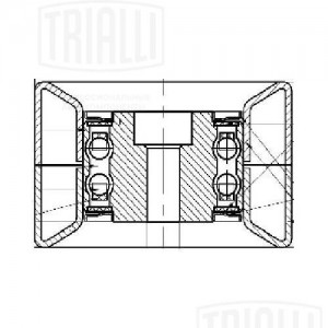 Ролик обводной вентилятора КАМАЗ 5490 CM 5657 TRIALLI