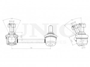 Стойка стабилизатора задняя правая SSP-50028 UNIO