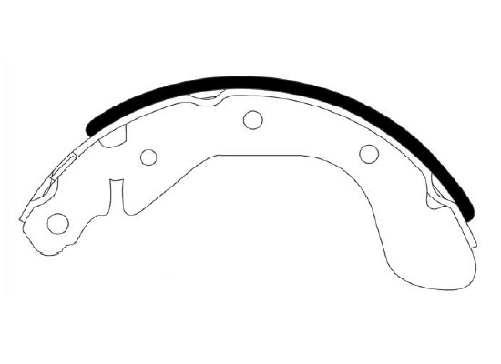 Колодки тормозные барабанные DAEWOO: KALOS 02-, GENTRA 02- _ CHEVROLET: AVEO 02- HS2009 HSB
