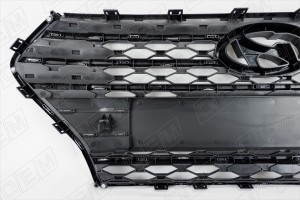 Решетка радиатора Hyundai Solaris 2 2017-2020, под хромированные накладки OEM3163 OEMPARTS