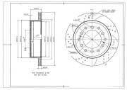 Диск тормозной AVANTECH (перфорированный) задний левый BR5002RL AVANTECH