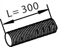 Гофра = 4IA005 / 49268; (нерж) с фланцем ID 80,0 mm L=300 mm; TGS / TGX / TGL /  47259 DINEX