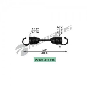 Пружина ROR колодки тормозной MANSONS 780.006 MANSONS