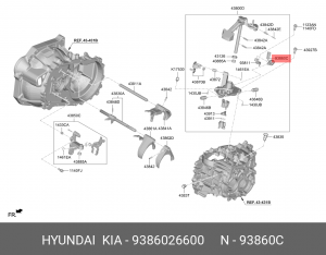 КОНТАКТНЫЙ ВЫКЛЮЧАТЕЛЬ ФОНАРЯ ЗАДНЕГО ХОДА 9386026600 HYUNDAI KIA