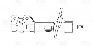 Амортизатор Mazda 3 (13-) (стойка) пер. лев. с i-STOP (AG 25168) AG 25168 TRIALLI