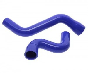Патрубок ГАЗон Next C41R13 дв.ЯМЗ радиатора комплект 2шт. синий силикон MEGAPOWE 130-17-023 MEGA POWER