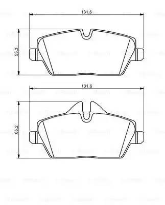 Колодки тормозные BMW 1 (E81,E82,E88) передние (4шт.) BOSCH 0 986 494 120 BOSCH