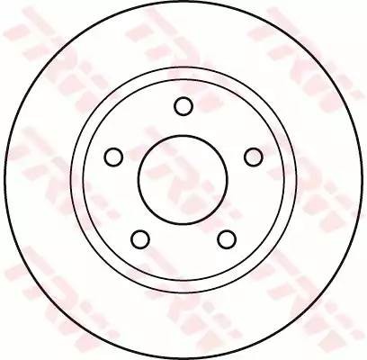 Диск тормозной MITSUBISHI Lancer (07-) передний (1шт.) TRW DF4933 TRW