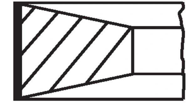 Кольца поршневые MB OM354-366 d97.5 STD 2.42-2.5-4 на 1 цил 00280V0 MAHLE KNECHT