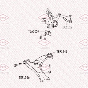 опора шаровая нижняя!\ TOYOTA Avensis 03> TEA1057 TATSUMI