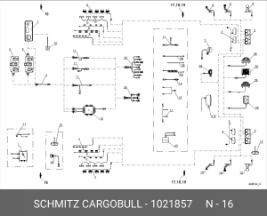 Фонарь габаритный POSIPOINT II белый LED 1021857 SCHMITZ CARGOBULL