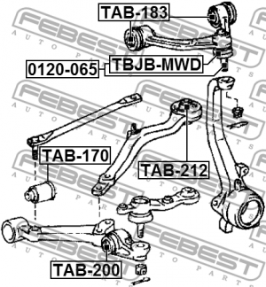 TOYOTA MARK 2 (X10#) (1996-2000) TAB-183 FEBEST