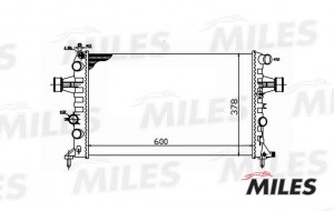 Радиатор (механическая сборка) OPEL ASTRA G 1.4-2.2 98-06) (NISSENS 630041) ACRM ACRM034 MILES