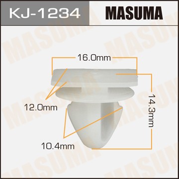Пистон обивки универсальный MASUMA KJ1234 MASUMA