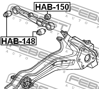 Сайлентблок HAB-150 HAB-150 FEBEST