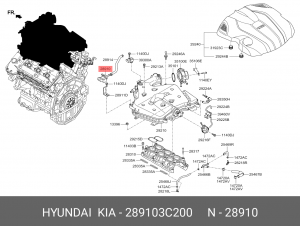 Регулятор HYUNDAI Accent,Elantra давления топлива OE 289103C200 HYUNDAI KIA