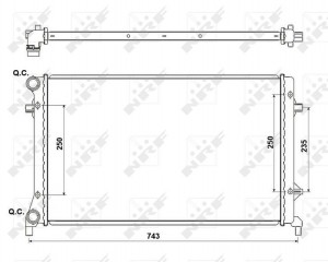 AUDI A3 [8P1]/ SEAT ALTEA/ SKODA OCTAVIA (A5 1Z-) 650x415x34 53405A NRF