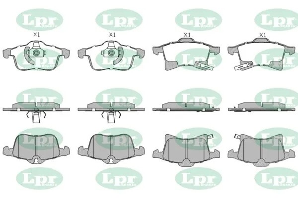 Комплект тормозных колодок 05P1197 05P1197 LPR