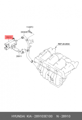 Клапан электромагнитный 289103E100 HYUNDAI KIA
