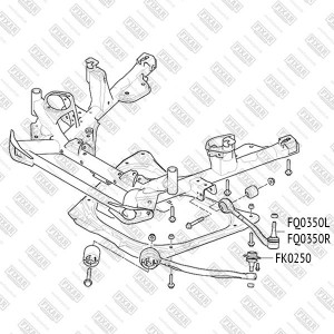 Рычаг подвески передний нижний левый BMW X5(E53) 00- FQ0350L FQ0350L FIXAR