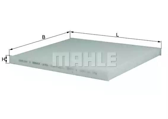 Фильтр воздушный салона KIA Cerato (04-),Carnival (05-),Sorento (09-) MAHLE LA298 MAHLE KNECHT
