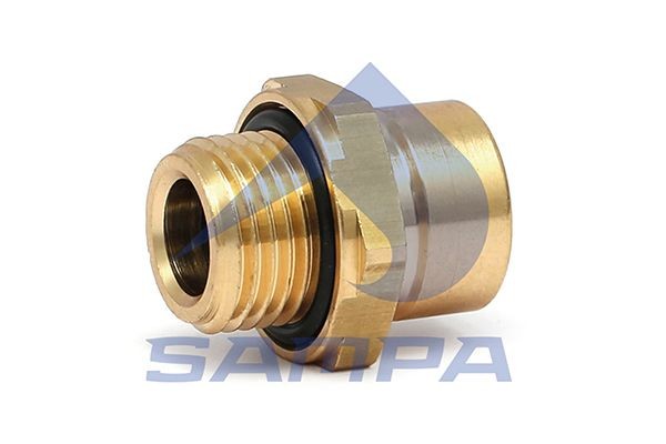 фитинг! соединитель резьб.прямой (л) D8x1-M16 SW22 R Volvo, RVI, Iveco 096.2114 SAMPA