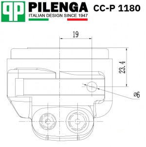 Цилиндр переднего суппорта правый наружный ВАЗ 2101-2107 CC-P1180 CCP1180 PILENGA