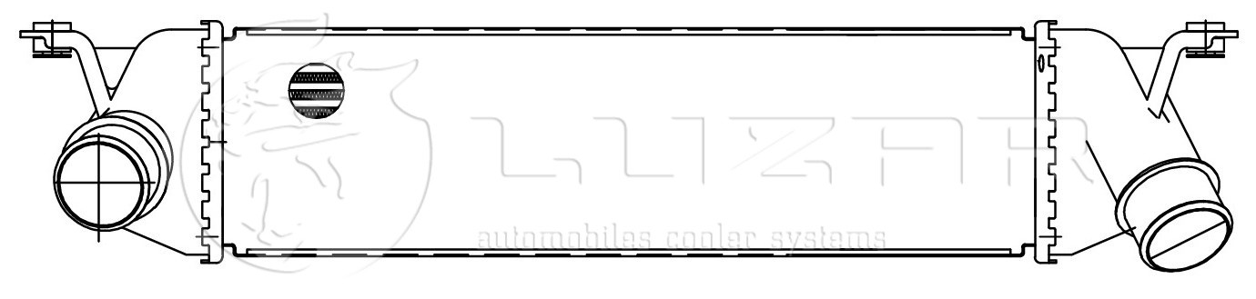 Радиатор интеркулера для а/м Hyundai H-1 Starex (07- ) Евро-4 LRIC08481 LRIC08481 LUZAR