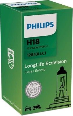 Лампа 12V H18 65W PY26d-1 PHILIPS 12643LLC1 PHILIPS