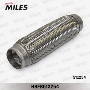 Труба гофрированная (гофра) внутренним плетением 51X254 (BOSAL 265-323) HBFB51X2 HBFB51X254 MILES
