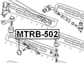 Пыльник рулевого наконечника MTRB-502 MTRB-502 FEBEST