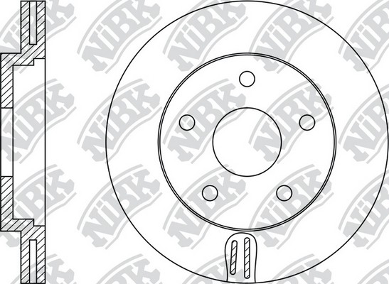 Диск тормозной NISSAN JUKE 10- передний RN1426 RN1426 NIBK