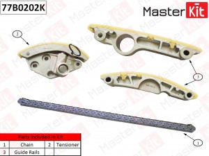Комплект цепи ГРМ VAG CEUC 77B0202K 77B0202K MASTER KIT