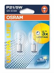 Лампа 12V P21/5W BAY15d блистер (2шт.) Ultra Life OSRAM 7528ULT-02B OSRAM