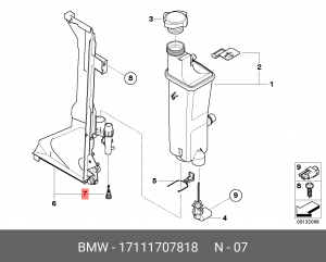 Пробка BMW 3 (E46),X5 (E53) картера двигателя OE 17 11 1 707 818 BMW