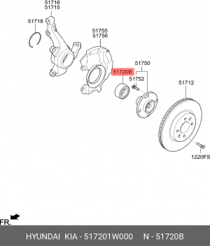 HYUNDAI I20 (2015>) / KIA RIO (2011>) 517201W000 HYUNDAI KIA