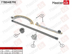 Комплект цепи ГРМ SUZUKI K12B SPLASH/SWIFT ZC2 08-15 77B0487FK 77B0487FK MASTER KIT
